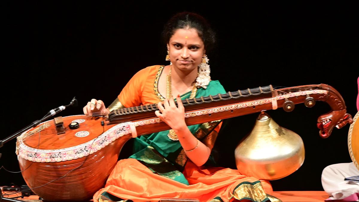 Poise and promise mark Charulatha Chandrasekar’s veena concert